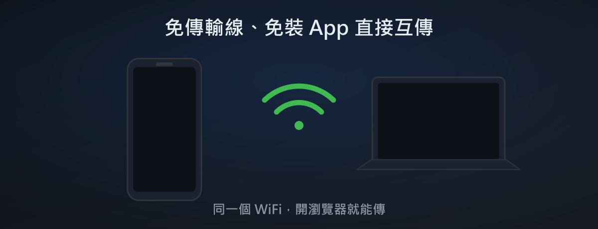 手機電腦互傳檔案最快的方法：免傳輸線、免裝 App 的同 WiFi 區網直傳教學
